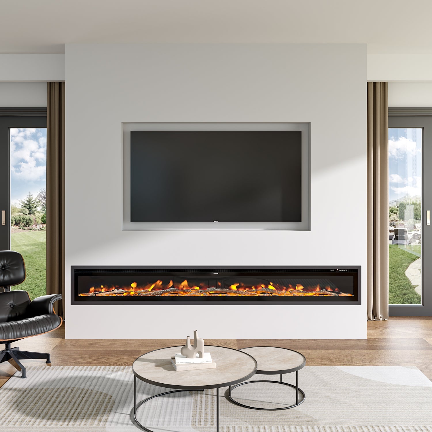 media wall fireplace