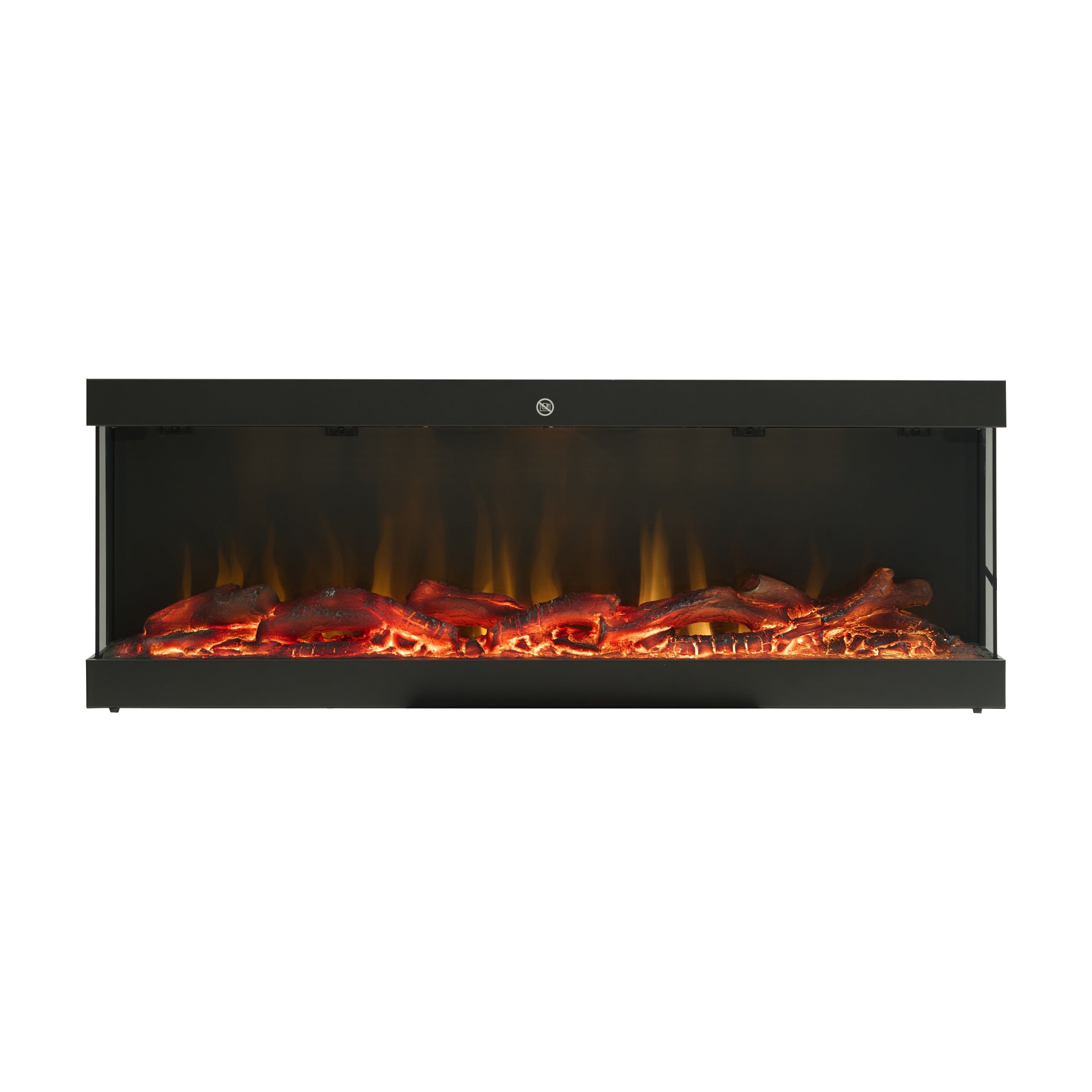Smallbee 3-Sided Panoramic Media Wall Electric Fireplace, WiFi App Control