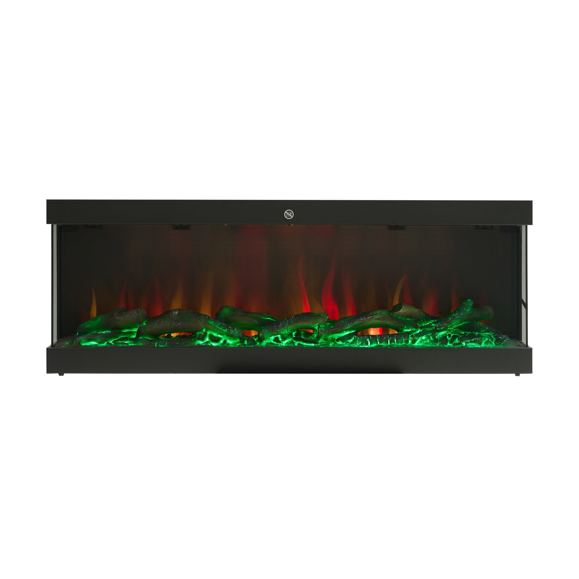 Smallbee 3-Sided Panoramic Media Wall Electric Fireplace, WiFi App Control