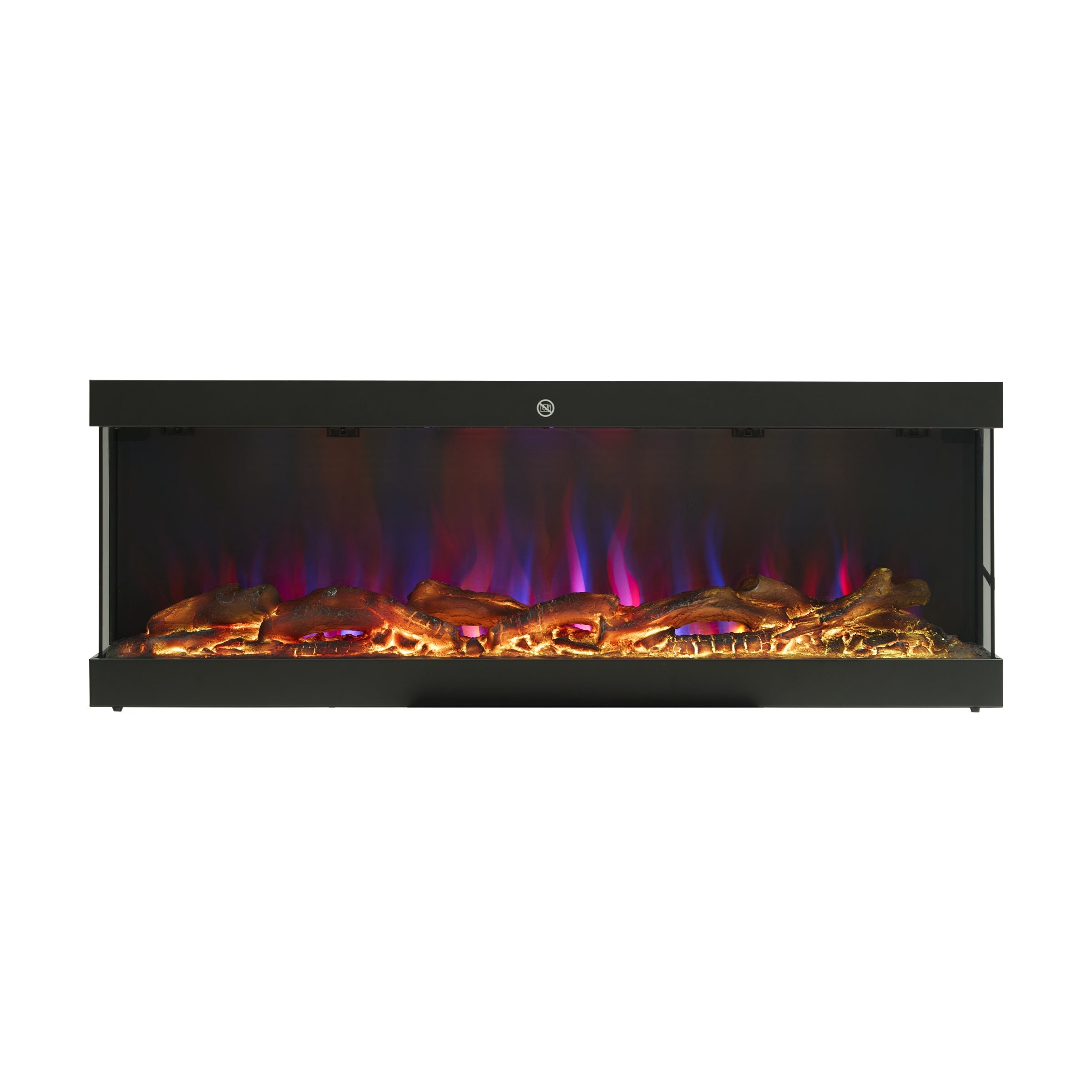 Smallbee 3-Sided Panoramic Media Wall Electric Fireplace, WiFi App Control
