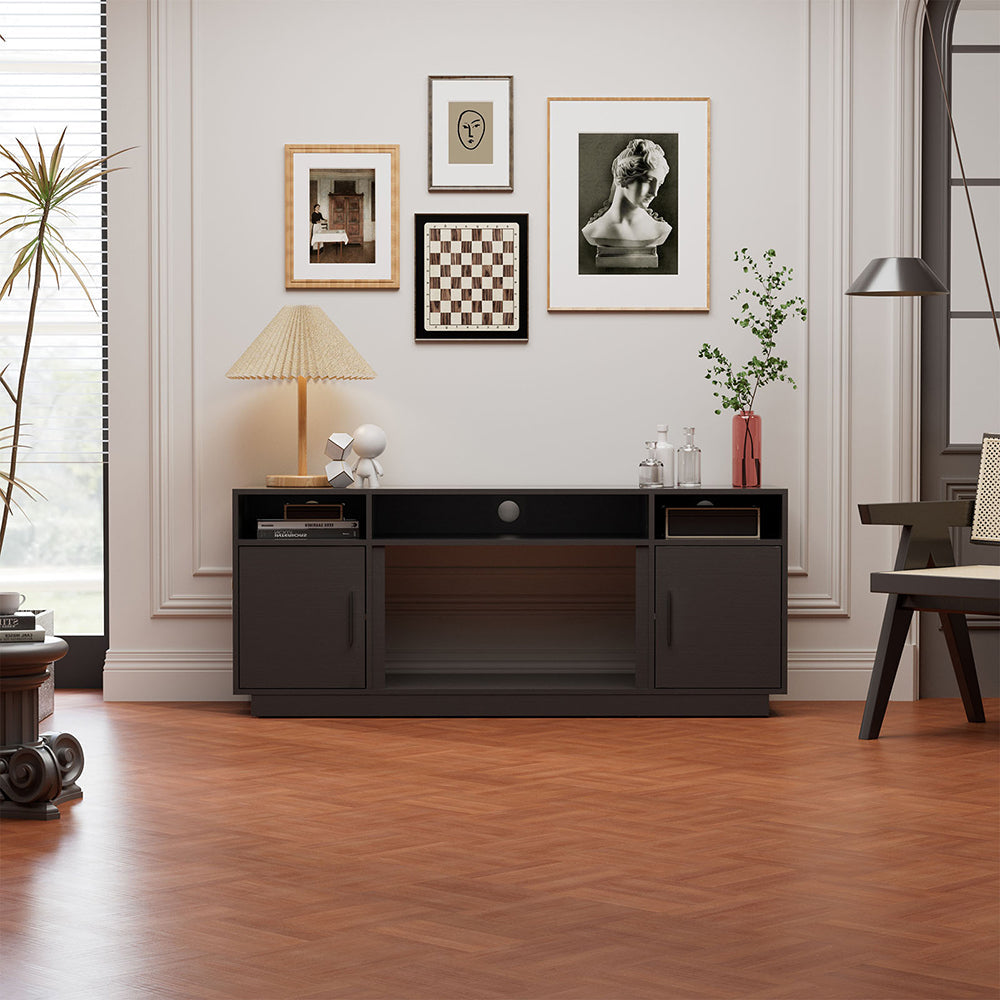 30Inch Electric Fireplace with TV Stand | Large Media Cabinet with 24 Colour Options