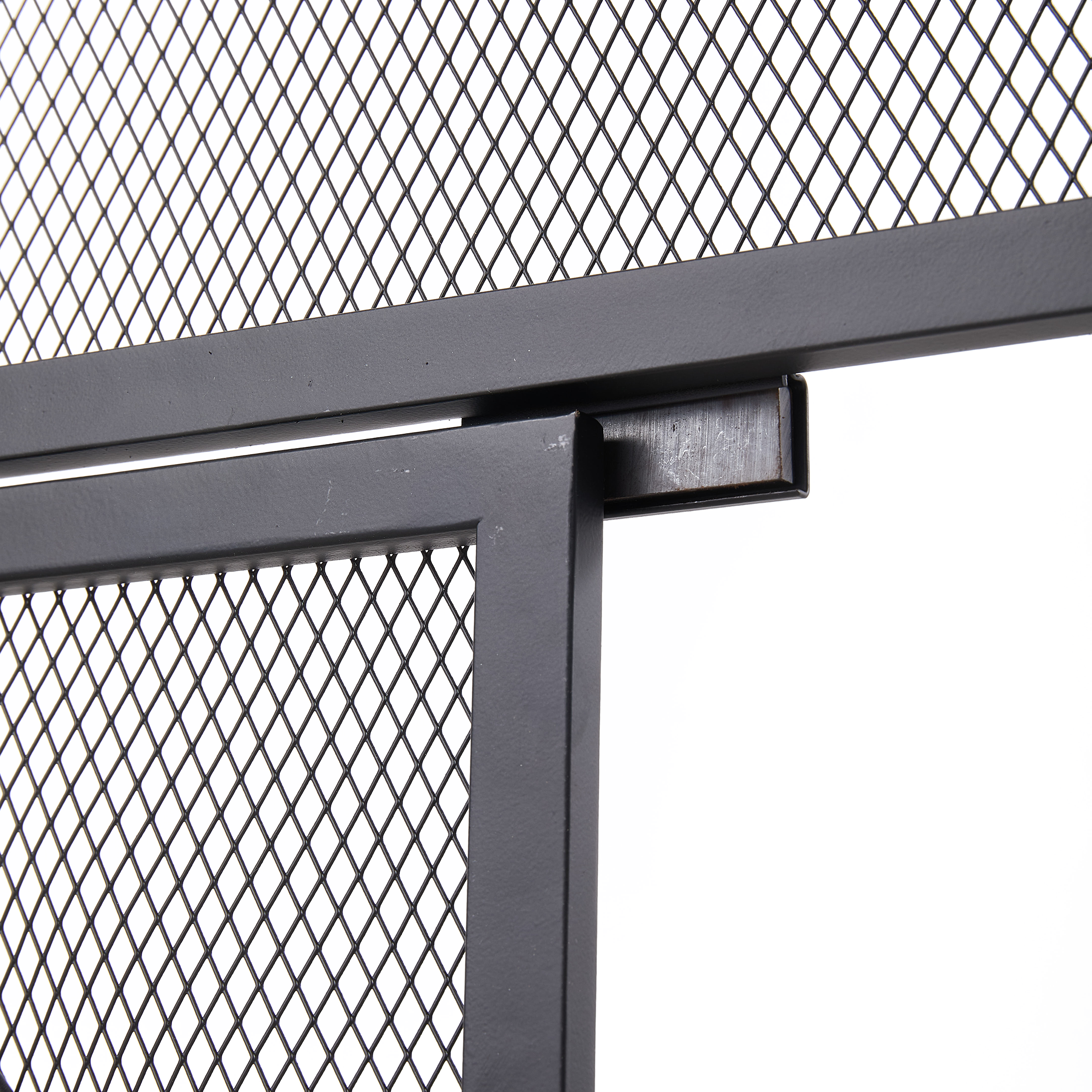 Iron Fireplace Screen Black Powder Coated – 89x25x71.5cm