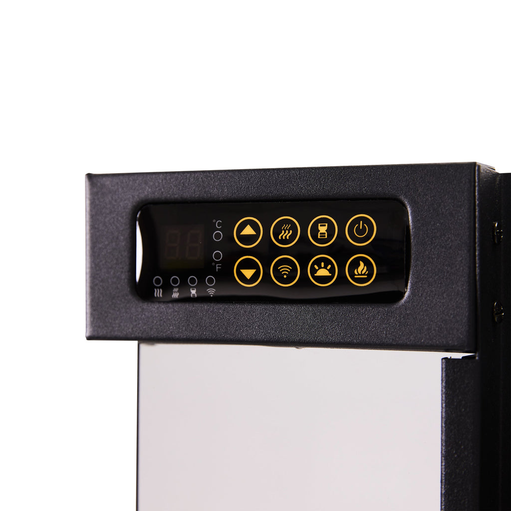 Smallbee 3-Sided Panoramic Media Wall Electric Fireplace, WiFi App Control