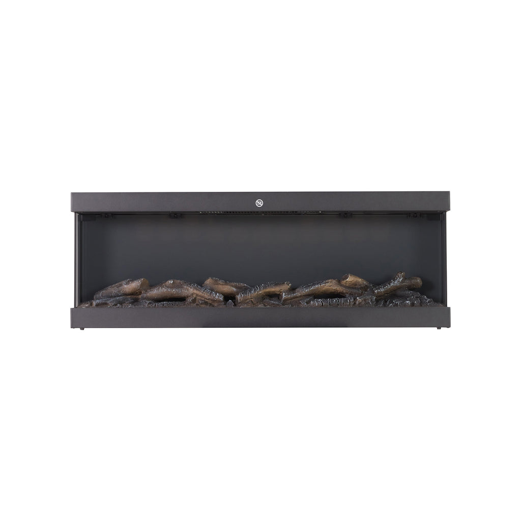 Smallbee 3-Sided Panoramic Media Wall Electric Fireplace, WiFi App Control