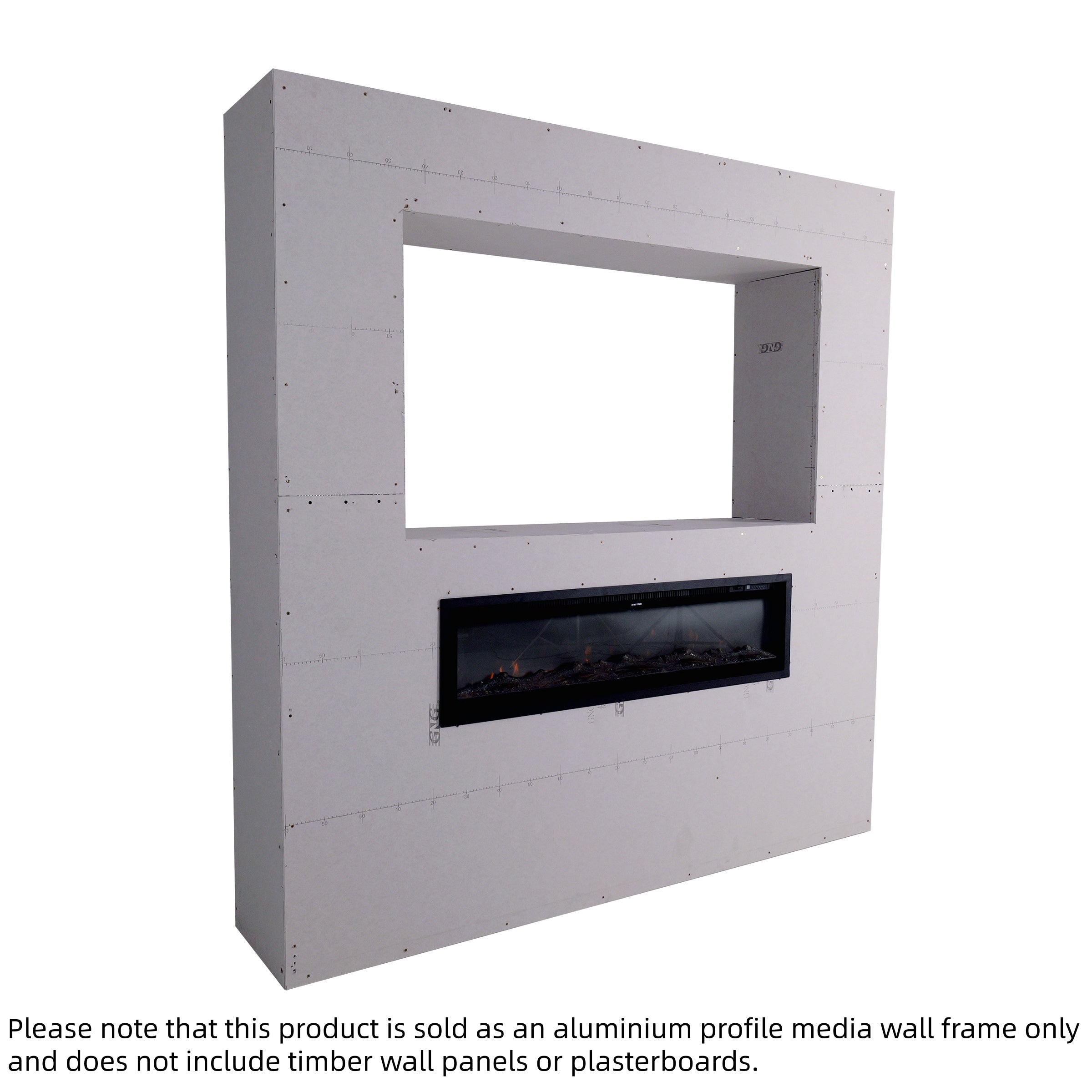 Easy-to-Install Aluminum Profile Media Wall Frame