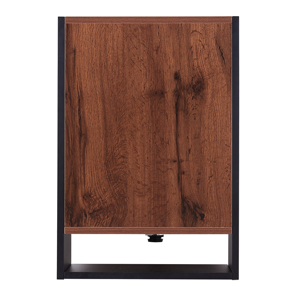 70inch W Wooden TV stand with Electric Fireplace and Storage