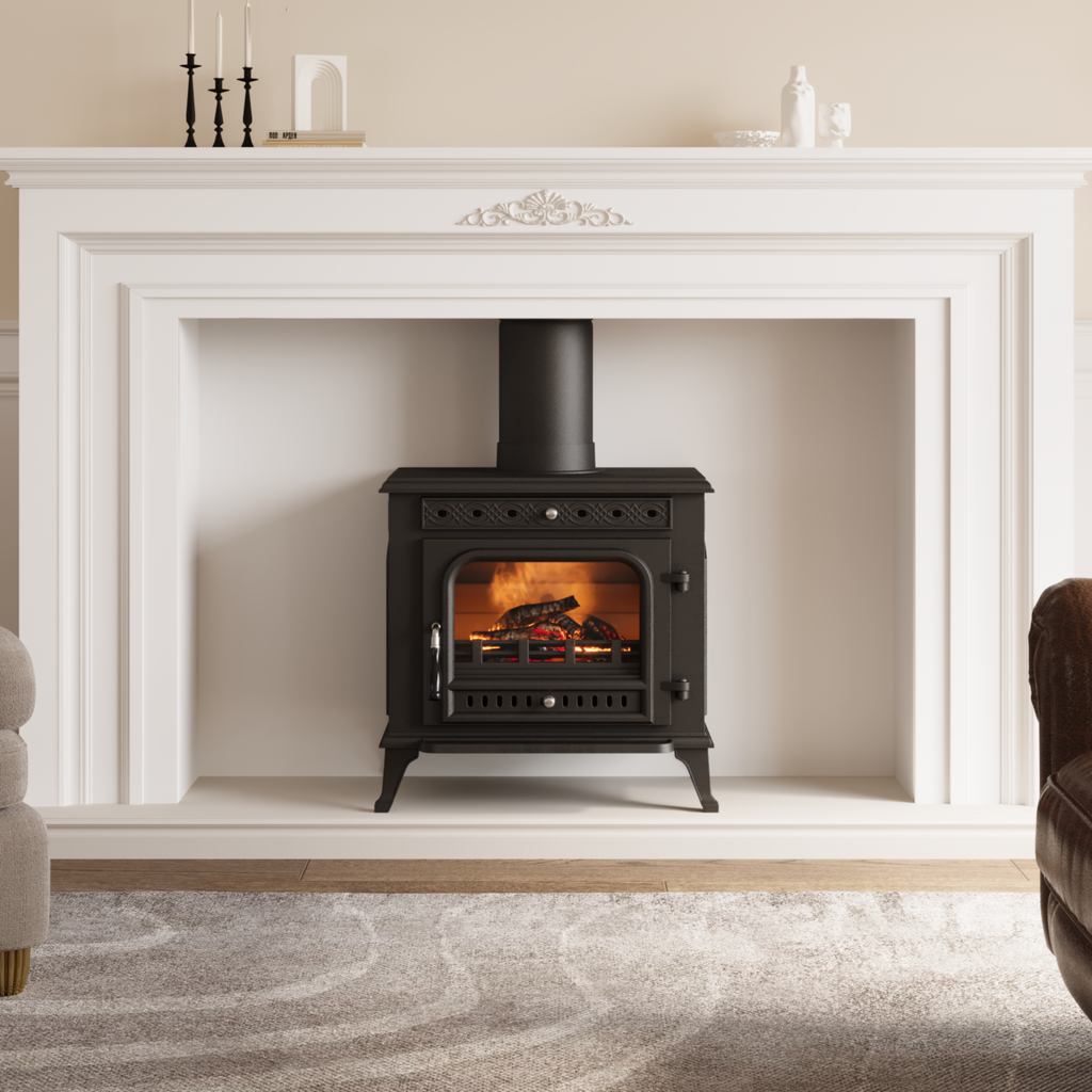 Victorian Cast Iron Fireplace Insert | DEFRA Approved & 79% Efficient