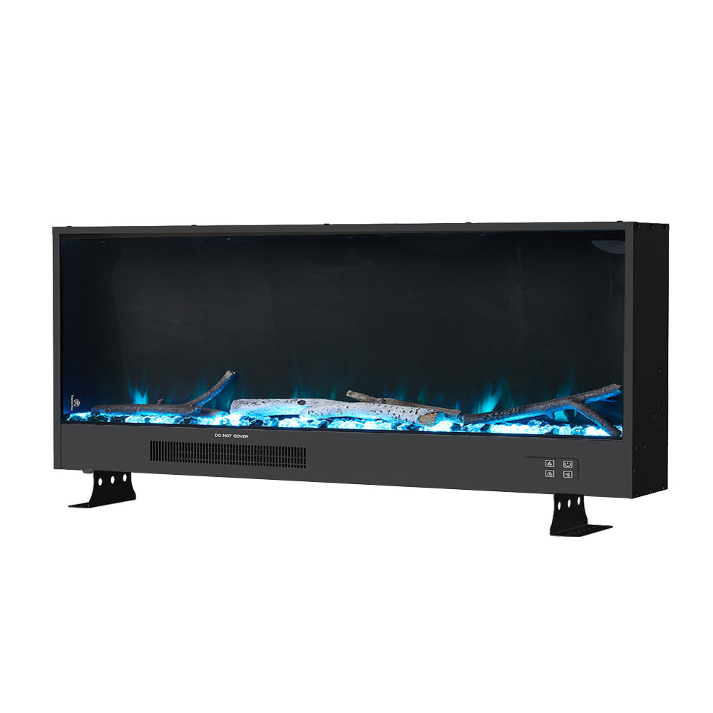 33/46/58inch WiFi Electric Fireplace with LED Display, Realistic Flame Effect & App Control