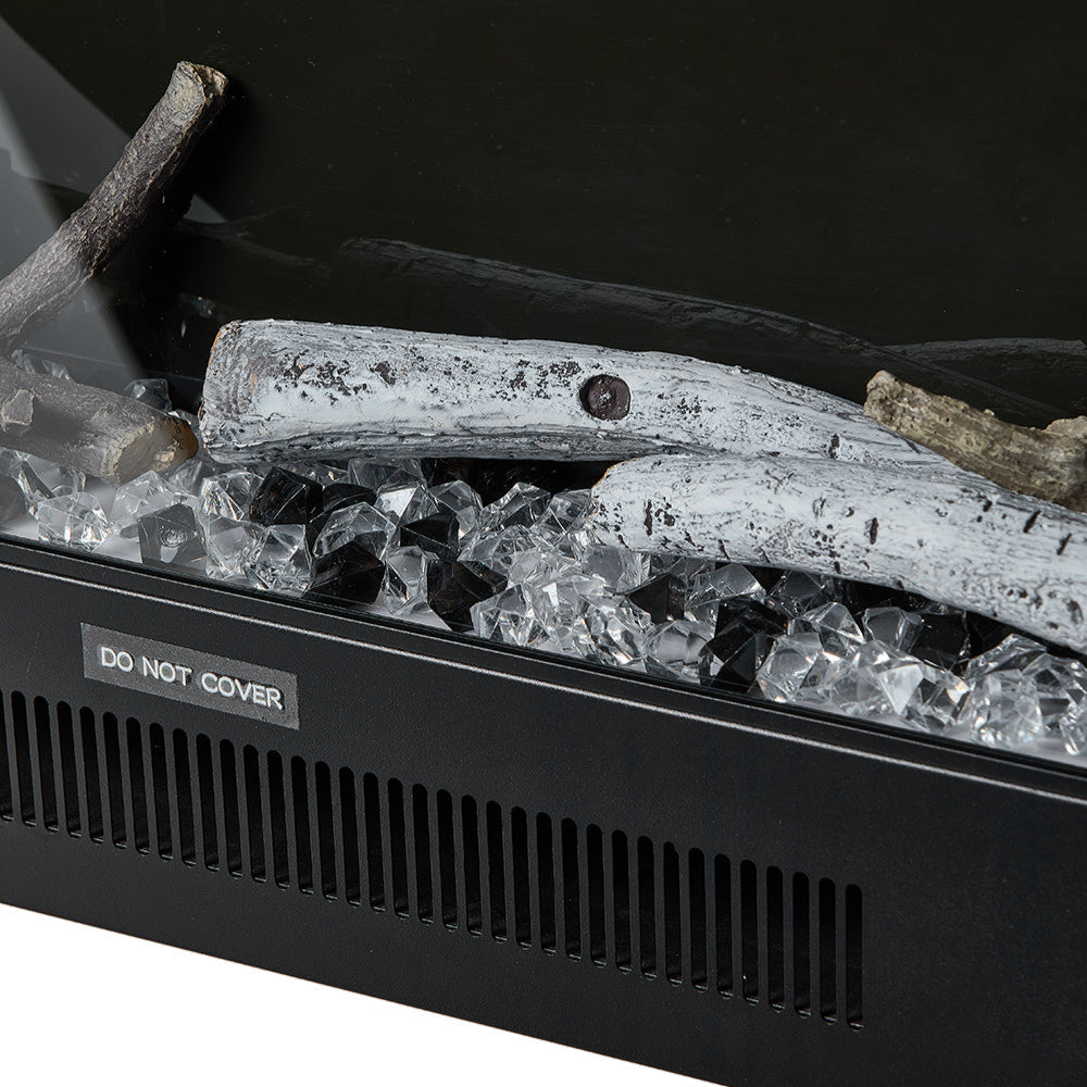 33/46/58inch WiFi Electric Fireplace with LED Display, Realistic Flame Effect & App Control