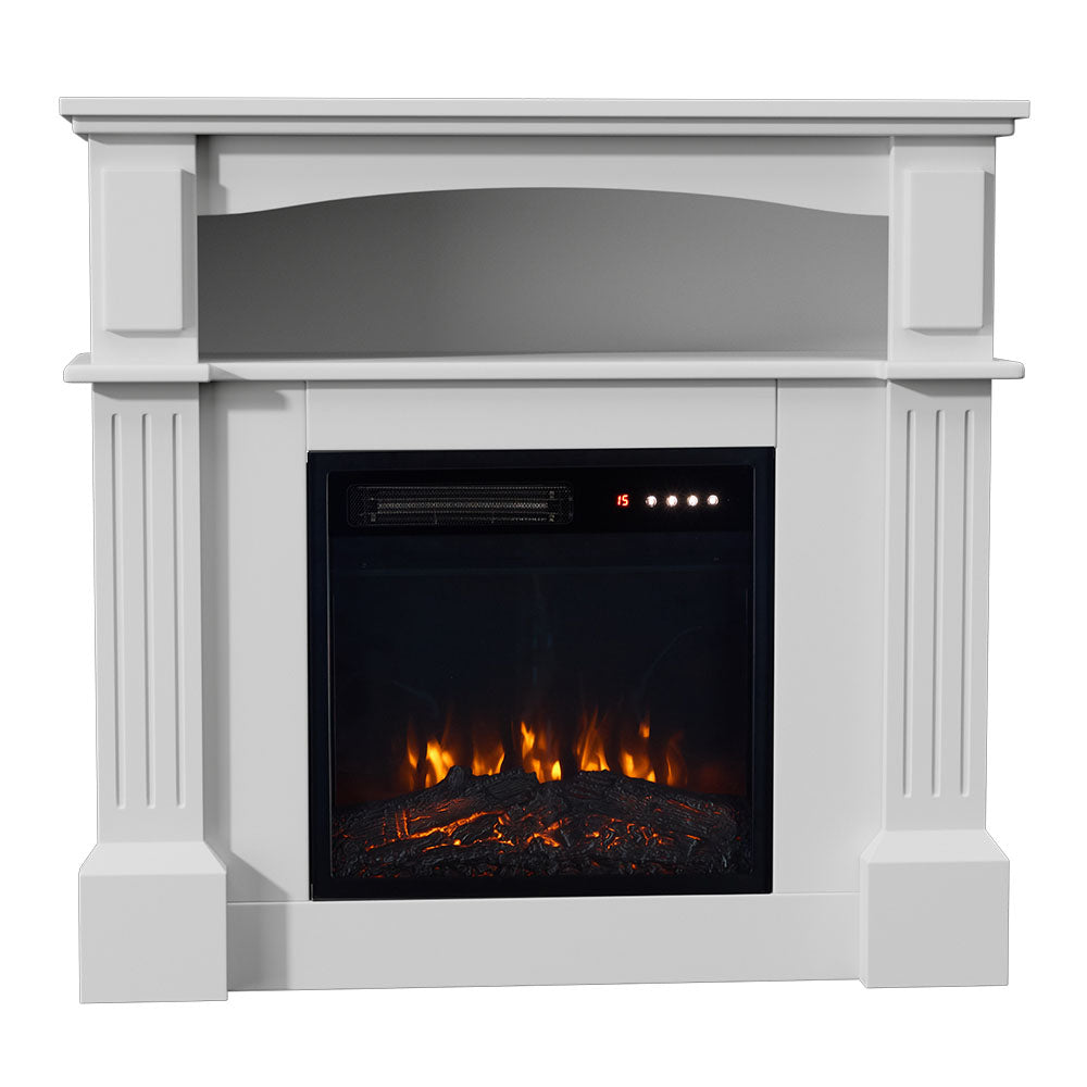 Fireplace Cabinet with 18inch Electric Fire | Touchscreen-enabled, remote-controlled, timer-operated